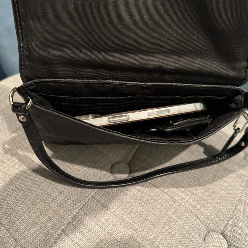 Coach Black Signature Clutch - Picture 8 of 8
